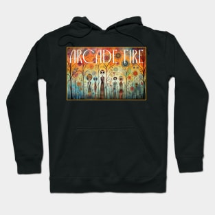 Arcade Fire Folk Art Design Hoodie